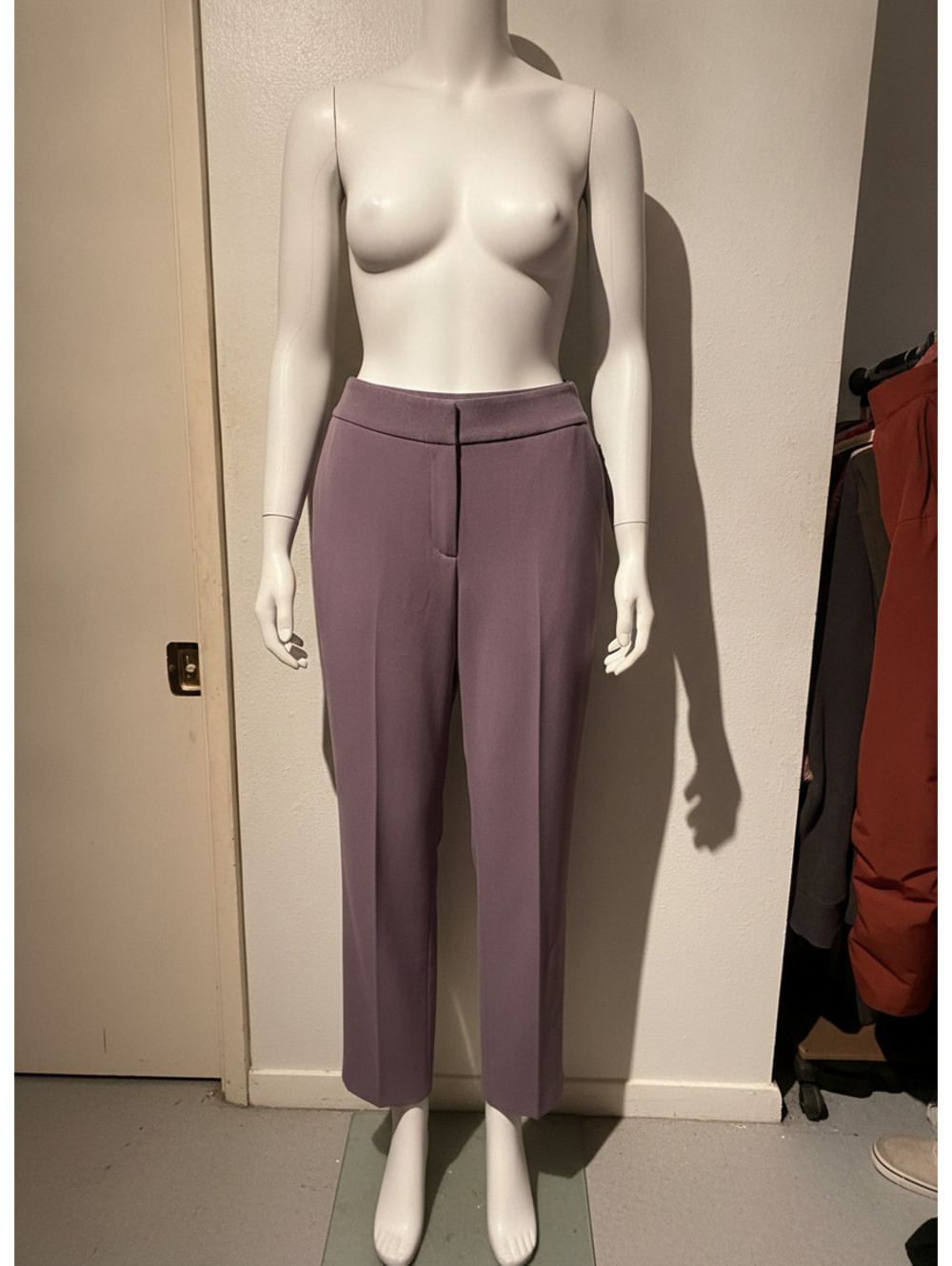 Apostrophe Vanessa Women's Size 18 Purple Dress Pants with Hook and Eye Closure